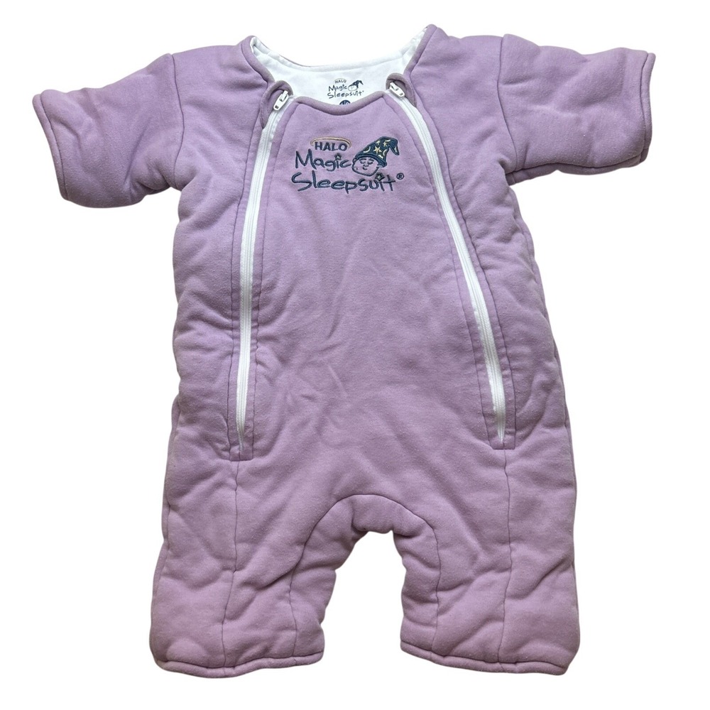 Halo Magic Baby Infant Sleepsuit Large 3-6M 18-21 Lb Purple Sleep Sack Swaddle‎